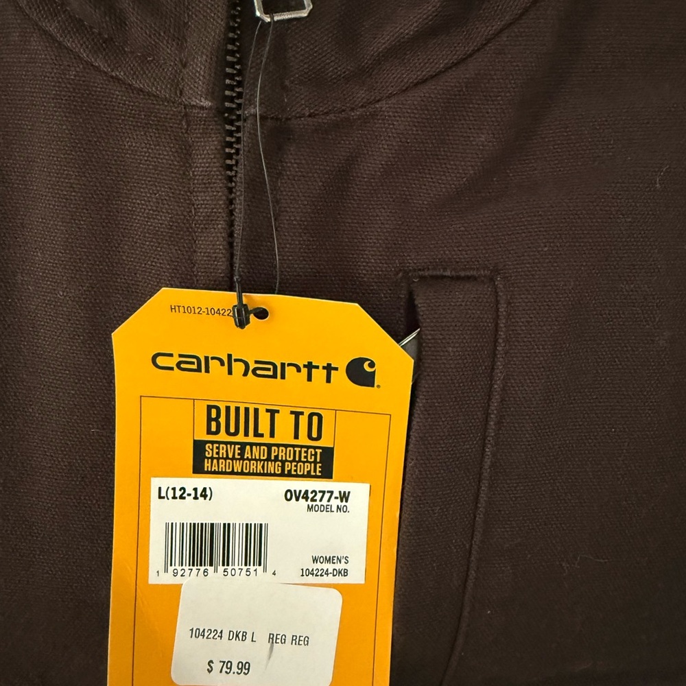 Carhartt Brown Insulated Workwear Vest NWT - Picture 4 of 6